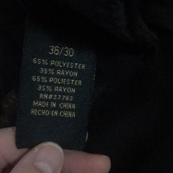 Savane Mens Black Dress Pants 36 x 30 - Picture 3 of 10